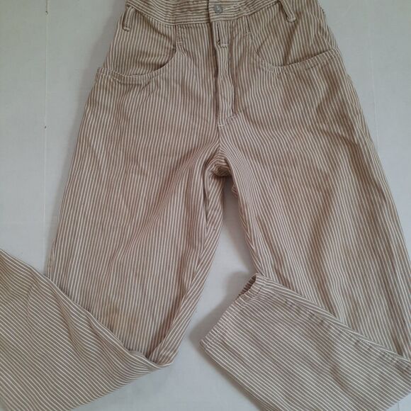 Vintage 1980s Esprit Sport Women's High Waisted Striped Pants Tapered Size 3/4 - Picture 5 of 11